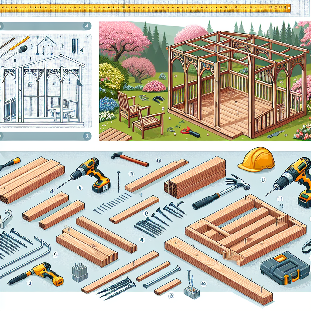 Altana ogrodowa drewniana do samodzielnego montażu – jak krok po kroku zbudować idealną altanę?