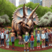 Rodzice oniemieli, gdy dzieci zobaczyły tego dinozaura – Triceratops jak żywy!