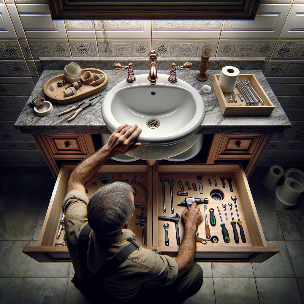 Wymiana umywalki bez wymiany szafki? Jak dopasować umywalkę wpuszczaną do istniejącego blatu.